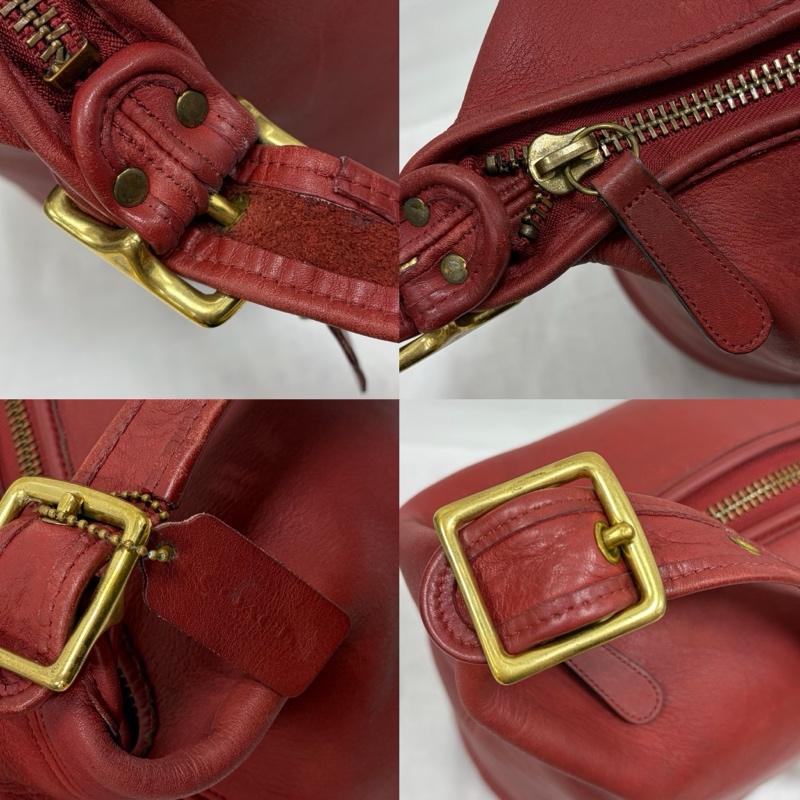 コーチ COACH ショルダーバッグ ショルダーバッグ OLD オールド バケツ型 レザー ショルダーバッグ ロゴ チャーム - 無地 ボルドー / ボルドー / レディース USED 古着 中古 50163674