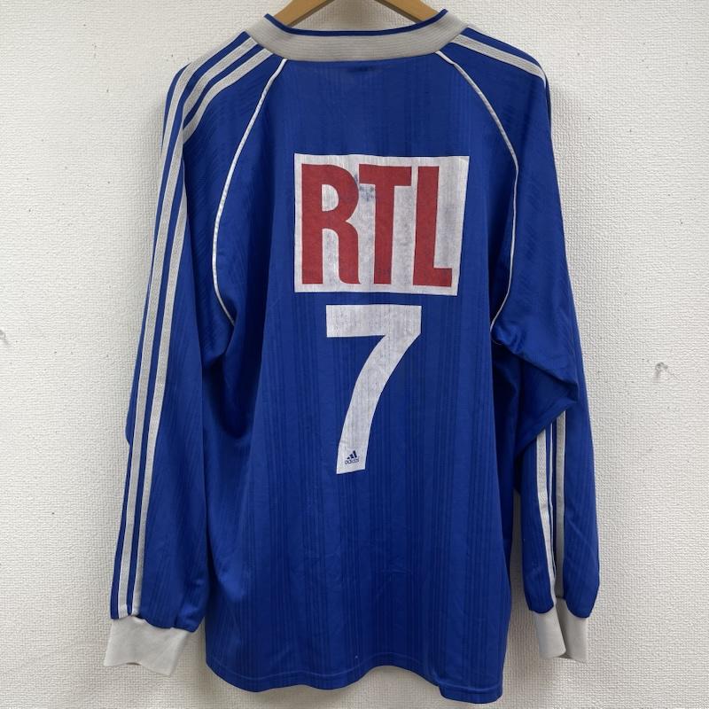 アディダス adidas カットソー 半袖 1999-2000年 シーズン フランス杯 ヴィンテージ サッカー ジャージ ゲーム シャツ 青 / ブルー / blue メンズ USED 古着 中古 50163676