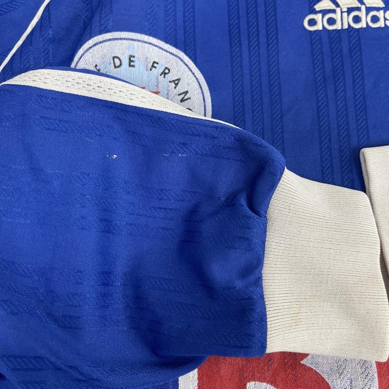 アディダス adidas カットソー 半袖 1999-2000年 シーズン フランス杯 ヴィンテージ サッカー ジャージ ゲーム シャツ 青 / ブルー / blue メンズ USED 古着 中古 50163676