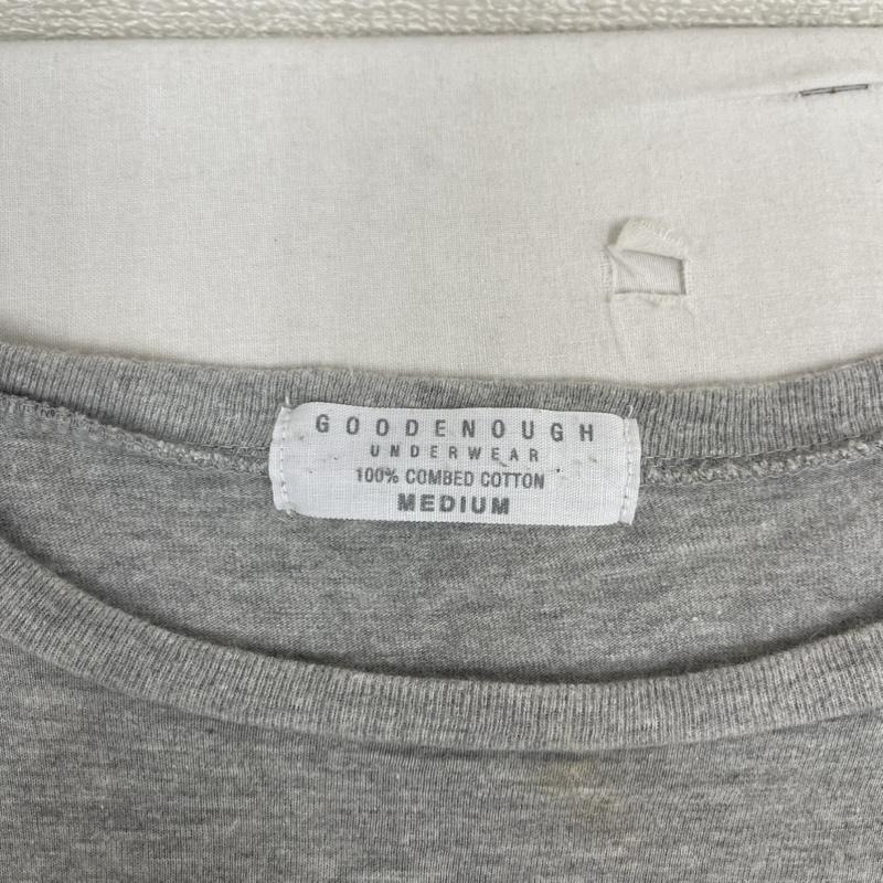 グッドイナフ GOODENOUGH Tシャツ 半袖 UNDERWEAR クルーネック Tシャツ カットソー M 灰 / グレー / gray メンズ USED 古着 中古 50163678