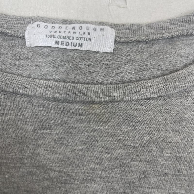 グッドイナフ GOODENOUGH Tシャツ 半袖 UNDERWEAR クルーネック Tシャツ カットソー M 灰 / グレー / gray メンズ USED 古着 中古 50163678