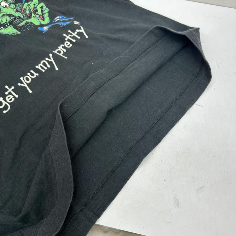 古着 USED Tシャツ 半袖 90s USA製 FRUIT OF THE LOOM オズの魔法使い 西の魔女 プリント ヴィンテージ Tシャツ L 黒 / ブラック / black メンズ USED 古着 中古 50163679