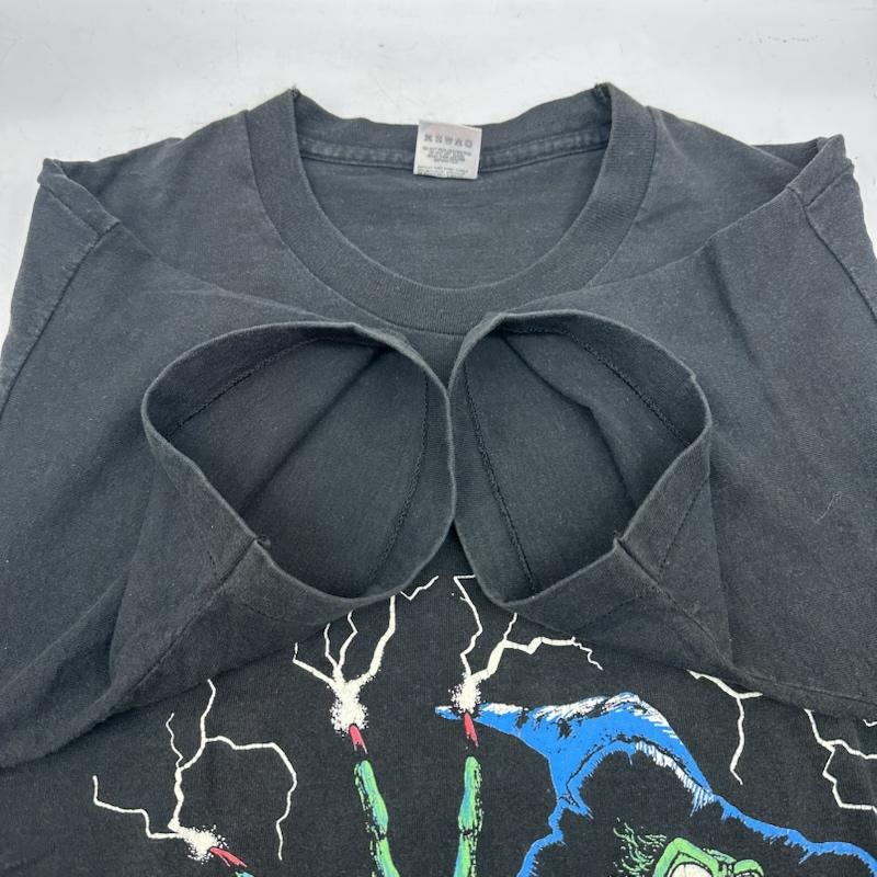 古着 USED Tシャツ 半袖 90s USA製 FRUIT OF THE LOOM オズの魔法使い 西の魔女 プリント ヴィンテージ Tシャツ L 黒 / ブラック / black メンズ USED 古着 中古 50163679