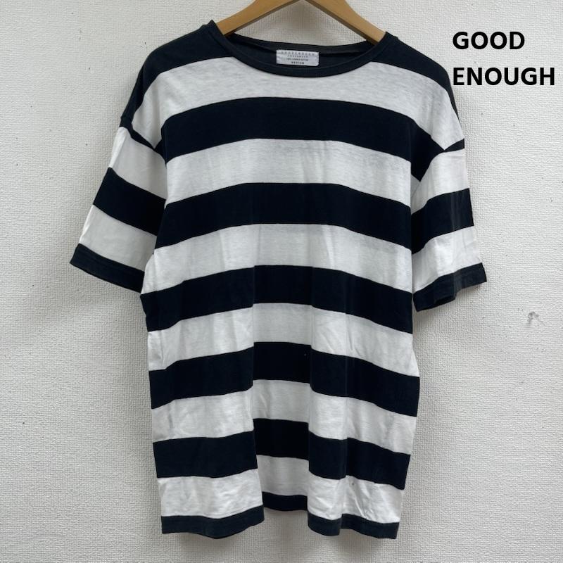 グッドイナフ GOODENOUGH Tシャツ 半袖 UNDERWEAR ボーダー クルーネック Tシャツ カットソー M 黒 / ブラック / black メンズ USED 古着 中古 50163680