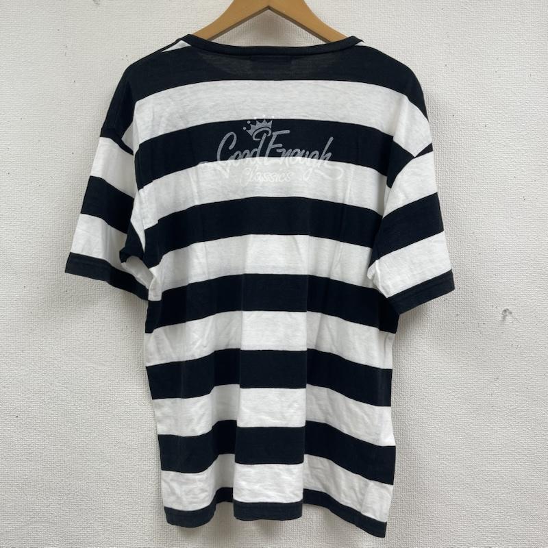 グッドイナフ GOODENOUGH Tシャツ 半袖 UNDERWEAR ボーダー クルーネック Tシャツ カットソー M 黒 / ブラック / black メンズ USED 古着 中古 50163680