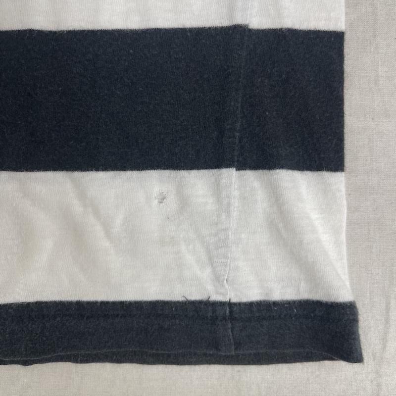 グッドイナフ GOODENOUGH Tシャツ 半袖 UNDERWEAR ボーダー クルーネック Tシャツ カットソー M 黒 / ブラック / black メンズ USED 古着 中古 50163680
