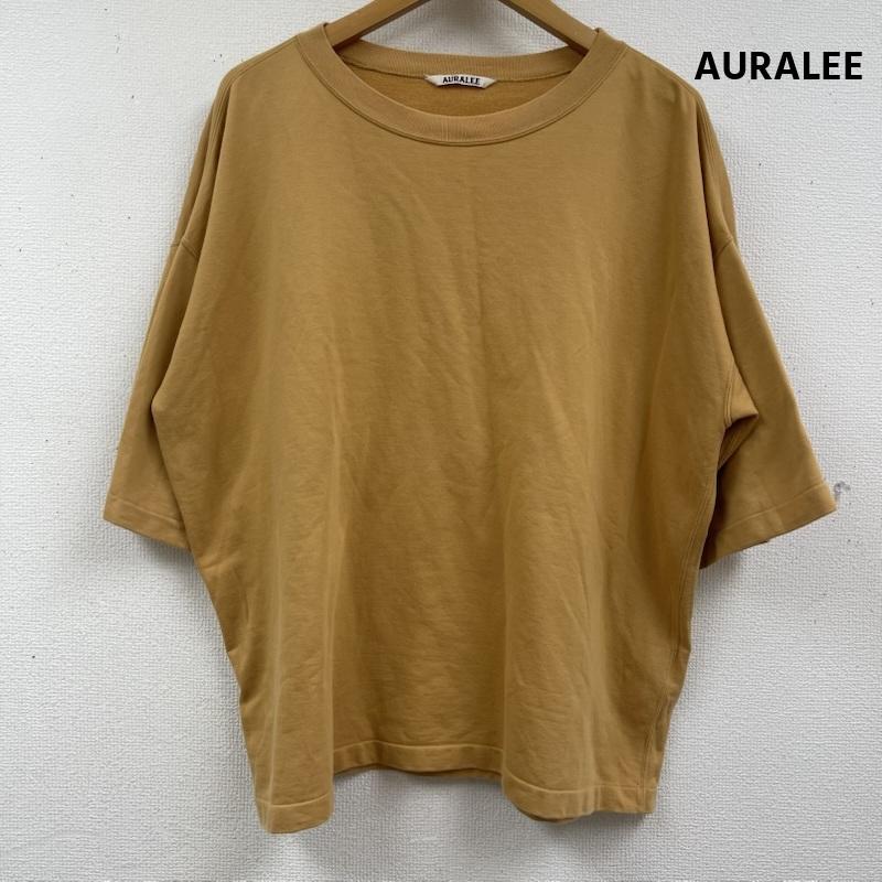 オーラリー AURALEE Tシャツ 半袖 日本製 SUPER HIGH GAUGE SWEAT BIG TEE Tシャツ a8st02nu 4 マスタード / マスタード / メンズ USED 古着 中古 50163684