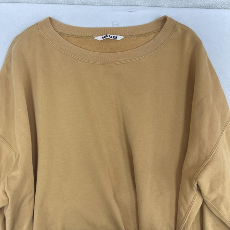 オーラリー AURALEE Tシャツ 半袖 日本製 SUPER HIGH GAUGE SWEAT BIG TEE Tシャツ a8st02nu 4 マスタード / マスタード / メンズ USED 古着 中古 50163684
