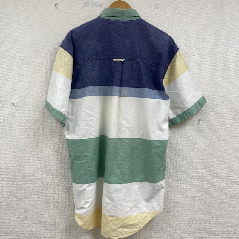 チャップスラルフローレン CHAPSRALPHLAUREN シャツ、ブラウス 半袖 クレストロゴ 刺繍 マルチボーダー ボタン ダウン シャツ L マルチカラー / マルチカラー / multicolor メンズ USED 古着 中古 50163685