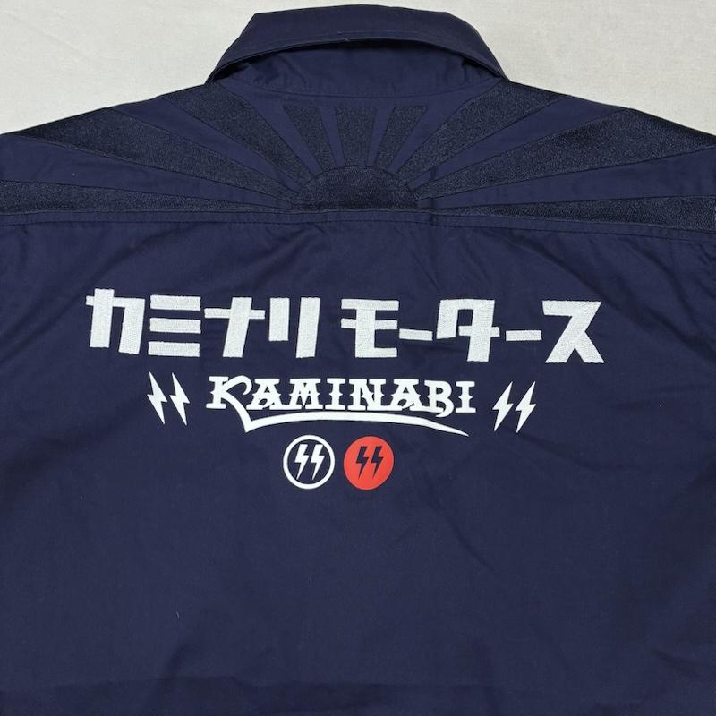 カミナリ KAMINARI シャツ、ブラウス 半袖 コットン ポリエステル ワークシャツ 大排気量 - メンズ USED 古着 中古 50163689