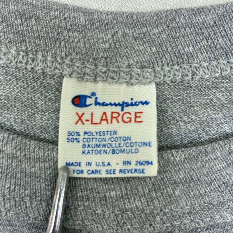 チャンピオン Champion Tシャツ 半袖 80s トリコタグ USA製 HARVARD 染み込み プリント Tシャツ ヴィンテージ XL メンズ USED 古着 中古 50163690