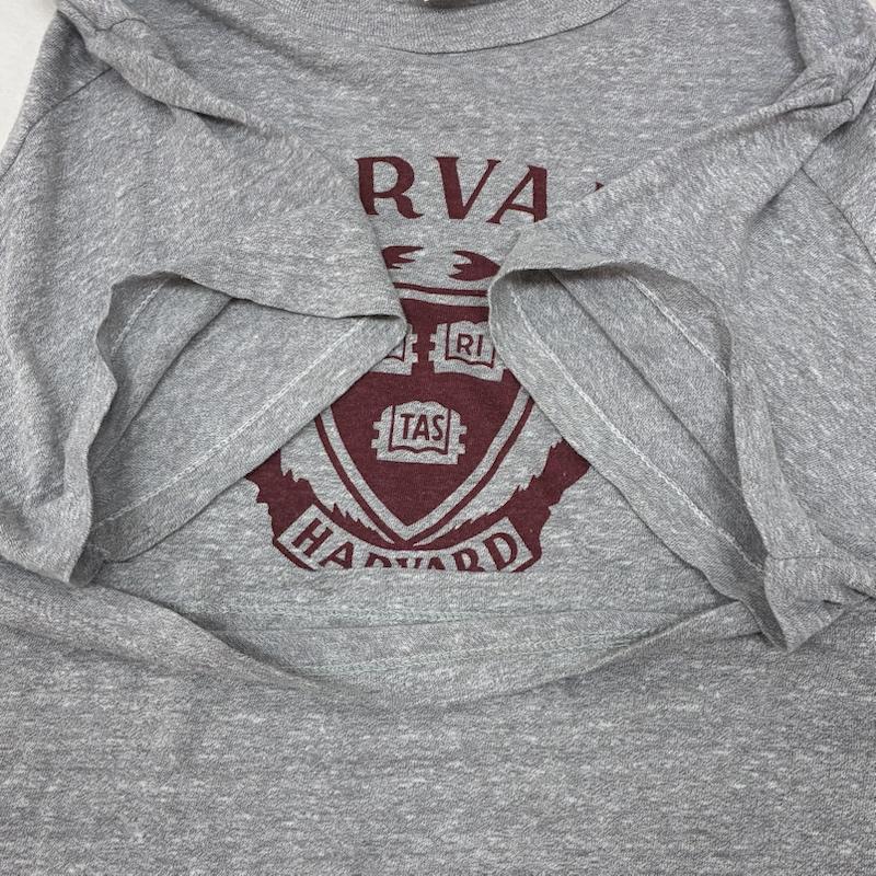 チャンピオン Champion Tシャツ 半袖 80s トリコタグ USA製 HARVARD 染み込み プリント Tシャツ ヴィンテージ XL メンズ USED 古着 中古 50163690