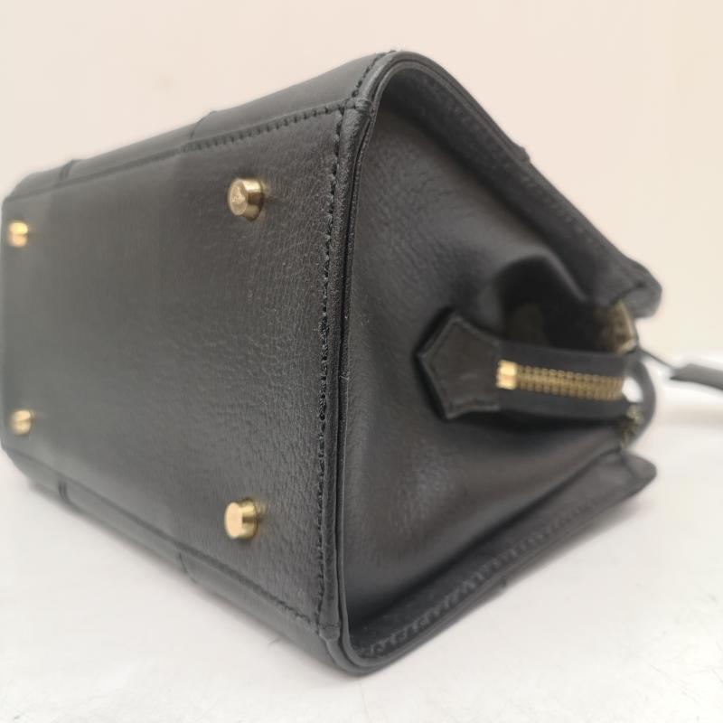 ヴィヴィアンウエストウッド Vivienne Westwood ハンドバッグ ハンドバッグ executive ブラック レザー ゴールド オーブ 2way ハンドバック 黒 / ブラック / black レディース USED 古着 中古 50163691