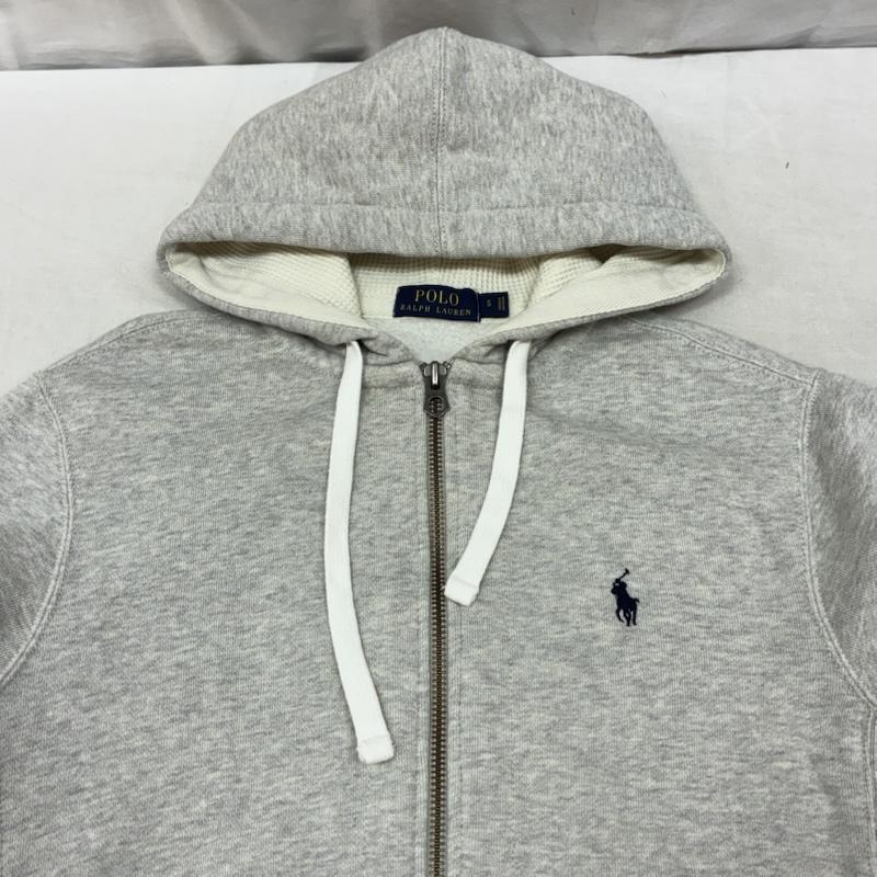 ポロラルフローレン POLO RALPH LAUREN パーカー 長袖 ポニー 刺繍 サイドリブ サーマルフード ジップアップ スウェット パーカー S メンズ USED 古着 中古 50163692
