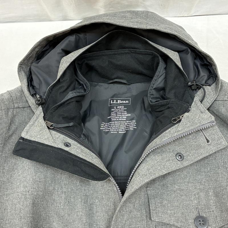 エルエルビーン L.L.Bean ジャケット、上着 ジャンパー、ブルゾン 3-in-1 ウェザー エッジ パーカー 3WAY プリマロフト ライナー付き マウンテンパーカー 284416 L メンズ USED 古着 中古 50163693
