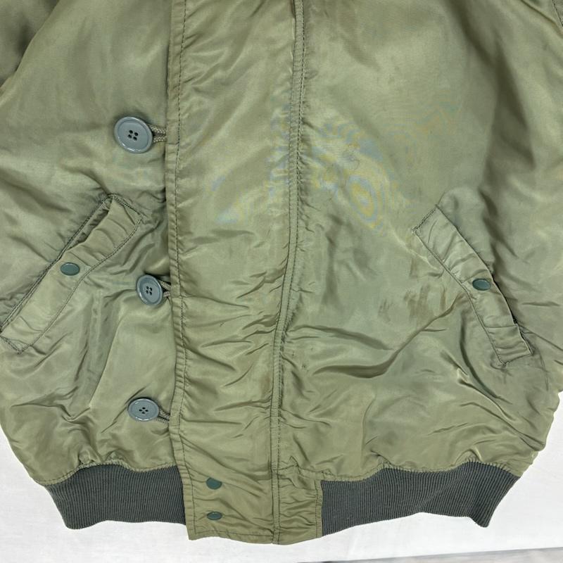 アルファ インダストリー Alpha Industries ジャケット、上着 フライトジャケット 80s 90s N-2B フライトジャケット 3本線タグ USA製 ヴィンテージ M メンズ USED 古着 中古 50163694