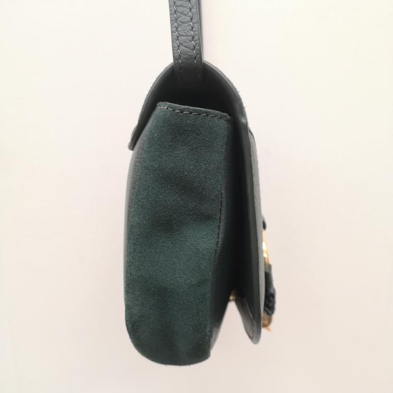 シーバイクロエ SEE BY CHLOE ショルダーバッグ ショルダーバッグ HANA ミニ クロスボディ ショルダーバッグ スエード ゴールド 金具 オリーブグリーン / オリーブグリーン / レディース USED 古着 中古 50163695