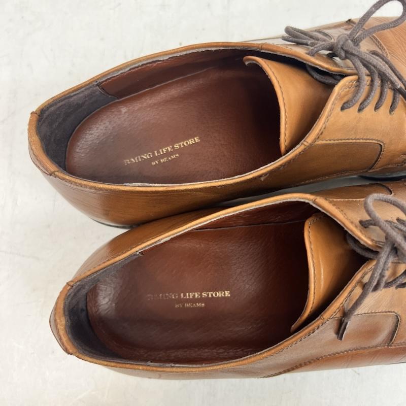 ビームス BEAMS 革靴 革靴 ストレートチップ レザーシューズ ドレスシューズ US：8.5 茶 / ブラウン / brown メンズ USED 古着 中古 50163696