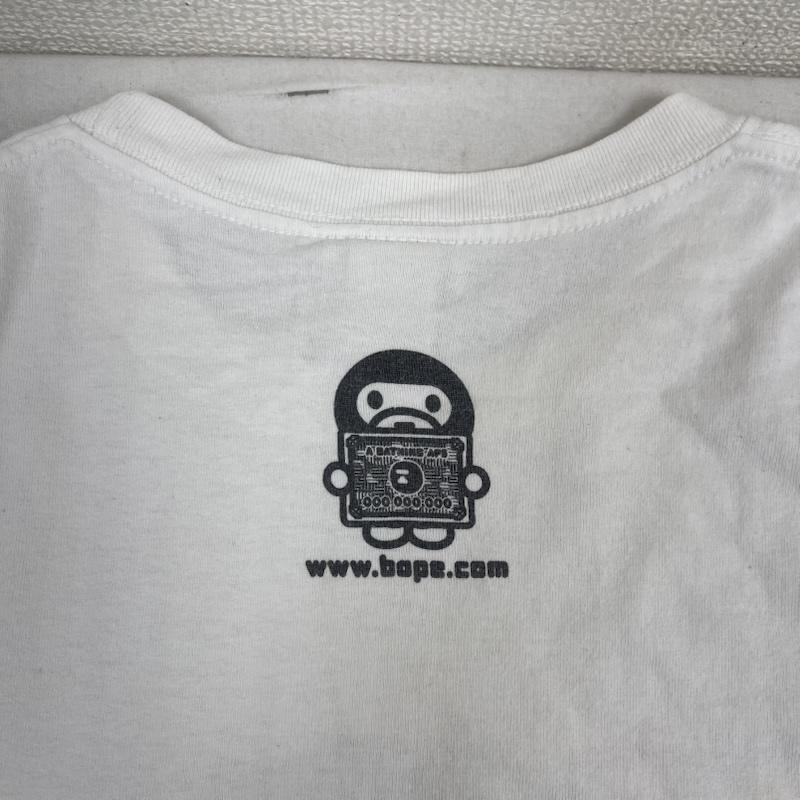 アベイシングエイプ A BATHING APE Tシャツ 半袖 日本製 BABYMILO グラフィック プリント Tシャツ カットソー M 白 / ホワイト / white メンズ USED 古着 中古 50163699