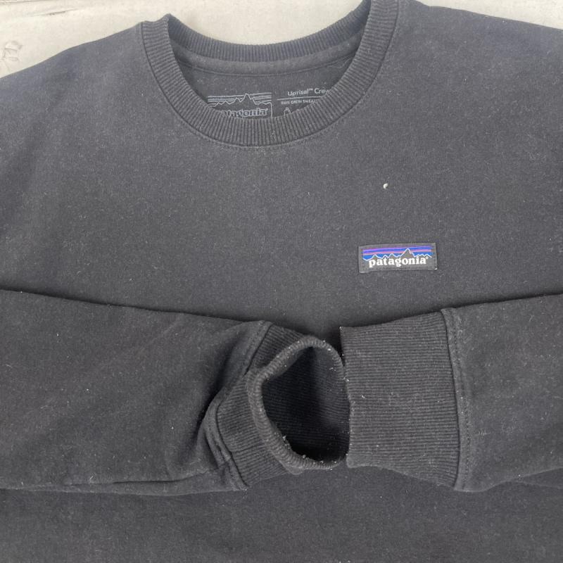 パタゴニア patagonia トレーナー 長袖 20aw P-6ラベル アップライザル クルーネック スウェット シャツ 39543fa20 S 黒 / ブラック / black メンズ USED 古着 中古 50163701