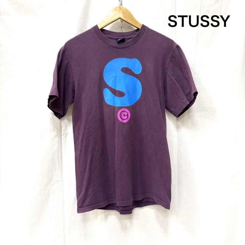 ステューシー STUSSY Tシャツ 半袖 ヴィンテージ Stussy S ビッグロゴ Tシャツ 紺タグ S 紫 / パープル / purple メンズ USED 古着 中古 50163703
