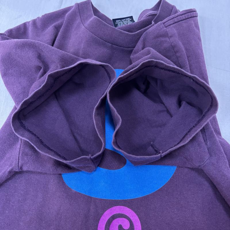 ステューシー STUSSY Tシャツ 半袖 ヴィンテージ Stussy S ビッグロゴ Tシャツ 紺タグ S 紫 / パープル / purple メンズ USED 古着 中古 50163703