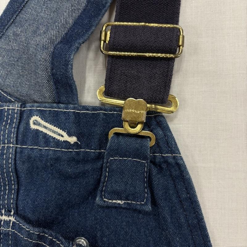 カーハート Carhartt サロペット・オーバーオール サロペット、オーバーオール デニム オーバーオール つなぎ フェード - ロゴ、文字 インディゴ / インディゴ / Indigo メンズ USED 古着 中古 50163706