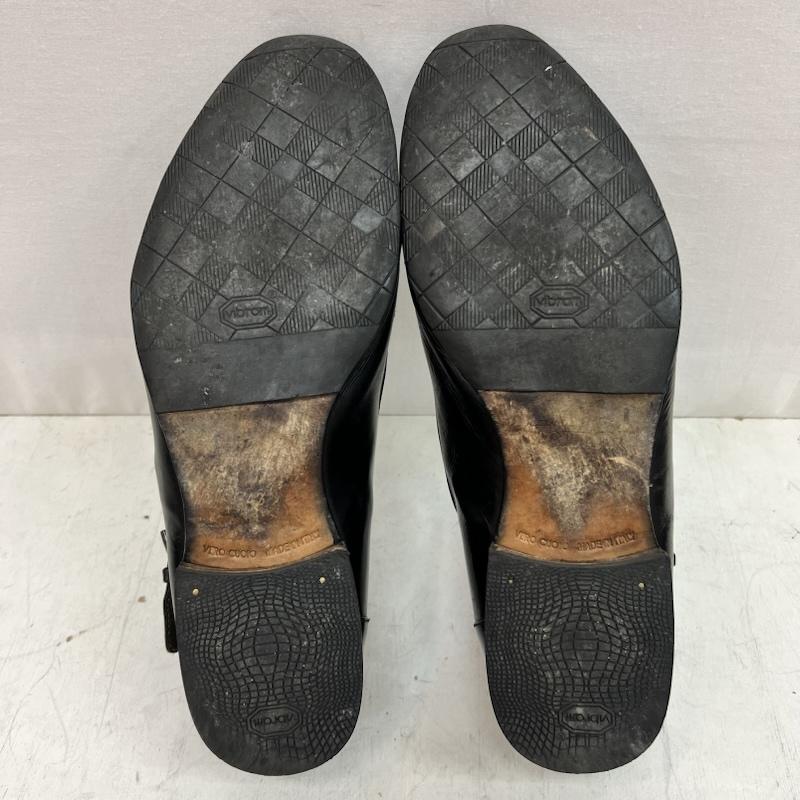 アレキサンダーマックイーン ALEXANDERMCQUEEN 革靴 革靴 シングル モンクストラップ レザーシューズ size43 - 黒 / ブラック / black メンズ USED 古着 中古 50163714
