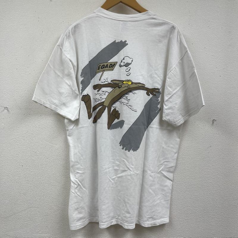 ジャージーズ JERZEES Tシャツ 長袖 90s USA製 Looney Tunes NASCAR ヴィンテージ グラフィック Tシャツ XL 白 / ホワイト / white メンズ USED 古着 中古 50163717