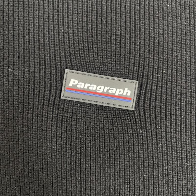 パラグラフ PARAGRAPH ベスト ベスト 韓国製 ミニロゴパッチ オーバーサイズ ラウンド ニット ベスト 黒 / ブラック / black メンズ USED 古着 中古 50163719