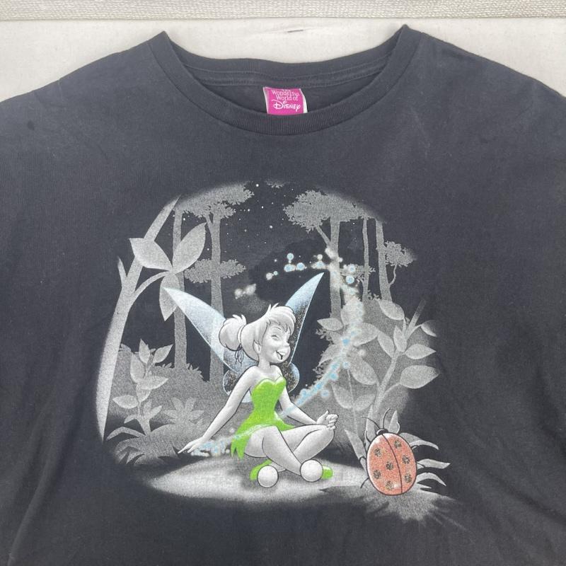 古着 USED Tシャツ 半袖 90s 00s ディズニー ワールド タグ ヴィンテージ プリント Tシャツ XL 黒 / ブラック / black メンズ USED 古着 中古 50163720