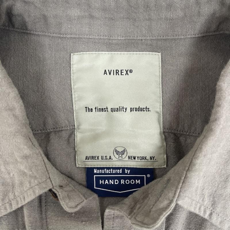 アヴィレックス AVIREX シャツ、ブラウス 半袖 TFQP HANDROOM UTILITY SHORT SLEEVE SHIRT ワーク シャツ オリーブグリーン / オリーブグリーン / メンズ USED 古着 中古 50163722