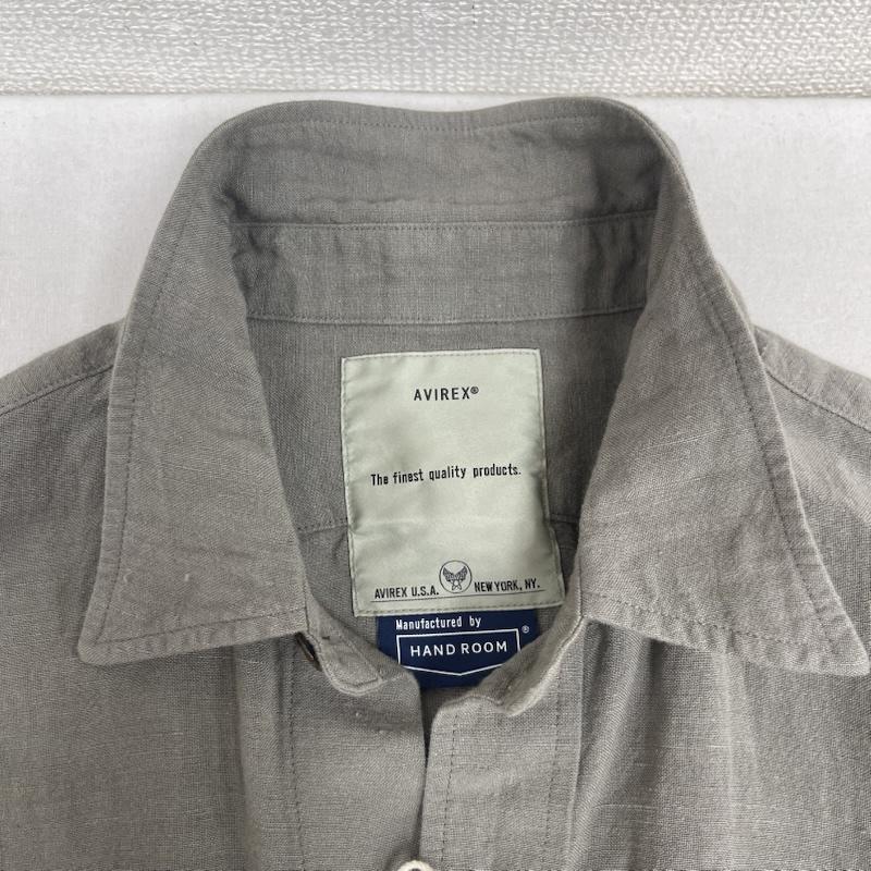 アヴィレックス AVIREX シャツ、ブラウス 半袖 TFQP HANDROOM UTILITY SHORT SLEEVE SHIRT ワーク シャツ オリーブグリーン / オリーブグリーン / メンズ USED 古着 中古 50163722