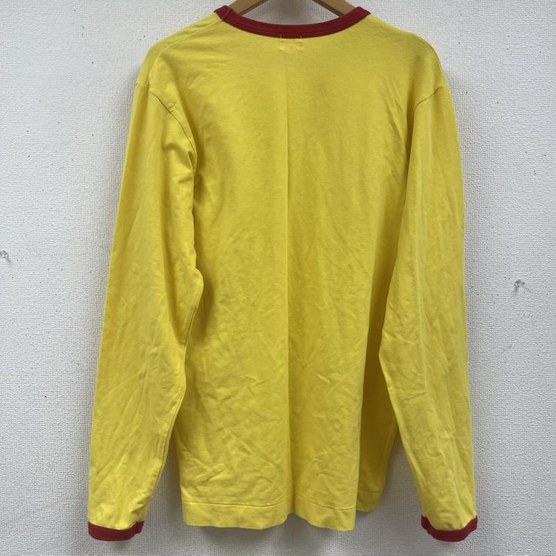 アベイシングエイプ A BATHING APE Tシャツ 長袖 日本製 ヴィンテージ ロゴ 長袖 リンガー Tシャツ ロンT M 黄 / イエロー / yellow メンズ USED 古着 中古 50163725