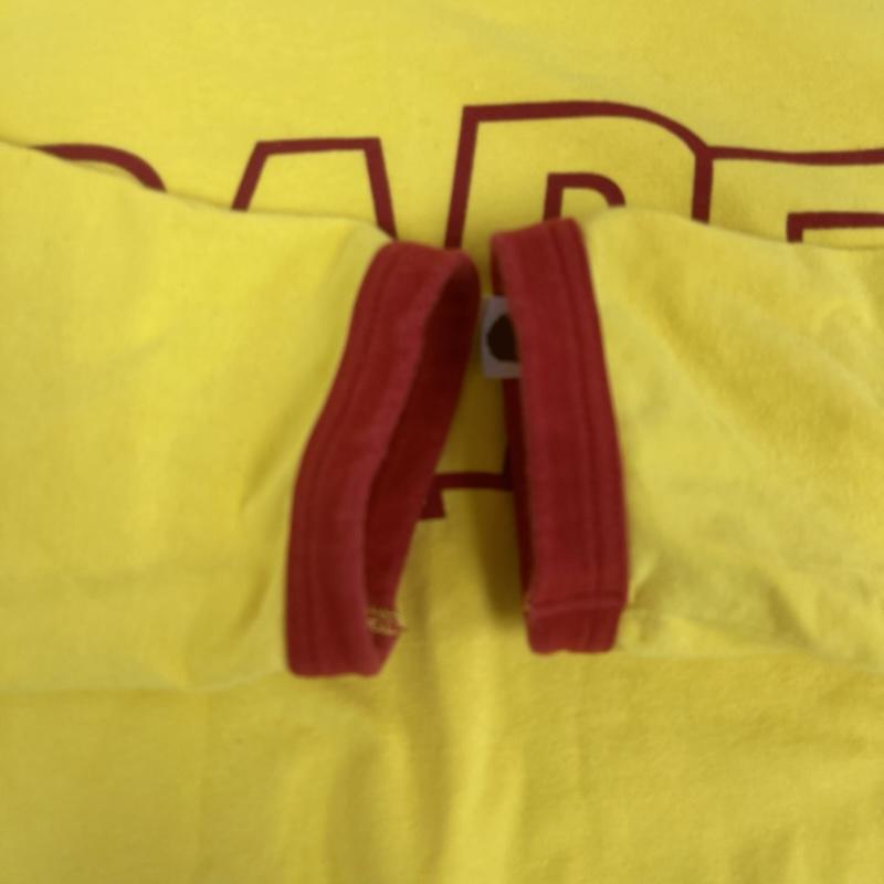 アベイシングエイプ A BATHING APE Tシャツ 長袖 日本製 ヴィンテージ ロゴ 長袖 リンガー Tシャツ ロンT M 黄 / イエロー / yellow メンズ USED 古着 中古 50163725