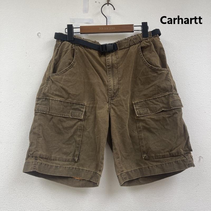 カーハート Carhartt パンツ ショートパンツ WIP - Wynton Short ウェビング ベルト カーゴ ショート パンツ L 茶 / ブラウン / brown メンズ USED 古着 中古 50163733