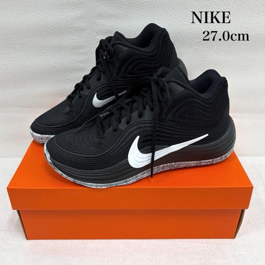 ナイキ NIKE スニーカー スニーカー PRECISION 8 MID プレシジョン 8 ミッド IH1105-006 バスケットシューズ ミドルカット スニーカー ロゴ 27.0cm ロゴ、文字 黒 / ブラック / black X 白 / ホワイト / white メンズ USED 古着 中古 50163735