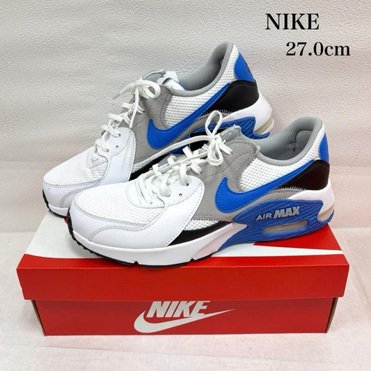 ナイキ NIKE スニーカー スニーカー NIKE AIR MAX EXCEE エアマックス エクシー FZ5486-106 ローカット スニーカー ロゴ 27.0cm ロゴ、文字 白 / ホワイト / white X 青 / ブルー / blue X 黒 / ブラック / black メンズ USED 古着 中古 50163736