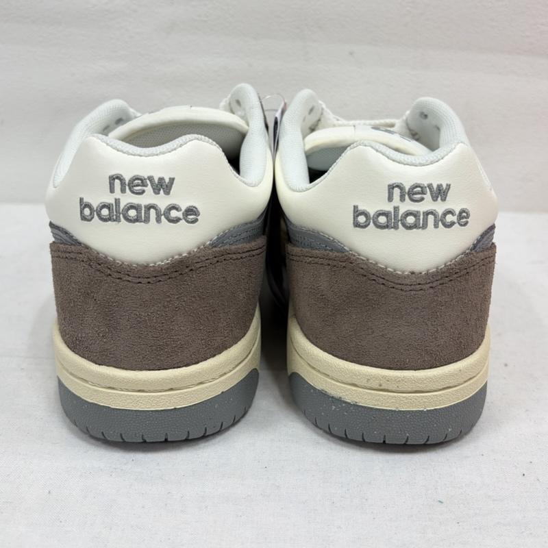 ニューバランス New Balance スニーカー スニーカー ローカット スニーカー ロゴ レースアップ スウェード レザー U480P4QI 26.5cm ロゴ、文字 茶 / ブラウン / brown X 白 / ホワイト / white メンズ USED 古着 中古 50163737
