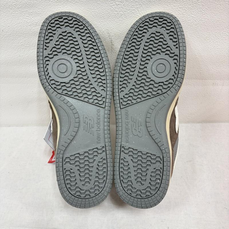 ニューバランス New Balance スニーカー スニーカー ローカット スニーカー ロゴ レースアップ スウェード レザー U480P4QI 26.5cm ロゴ、文字 茶 / ブラウン / brown X 白 / ホワイト / white メンズ USED 古着 中古 50163737