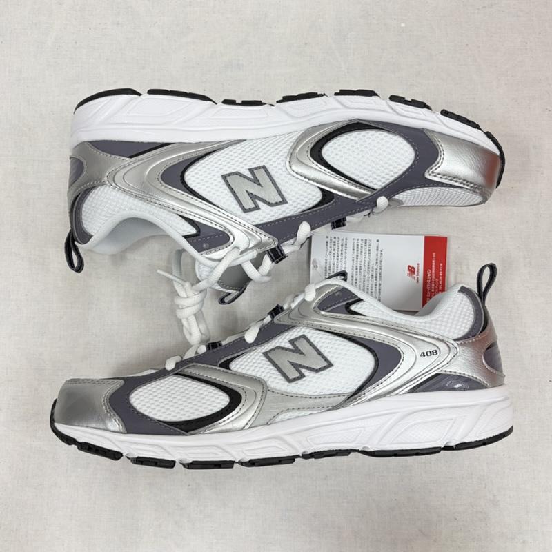 ニューバランス New Balance スニーカー スニーカー U4086LR ローカット スポーツ ランニング シューズ ローカット スニーカー ロゴ メッシュ メタリック 27.0cm ロゴ、文字 白 / ホワイト / white X 灰 / グレー / gray X 銀 / シルバー / silver color メンズ USED 古着 中古 50163738