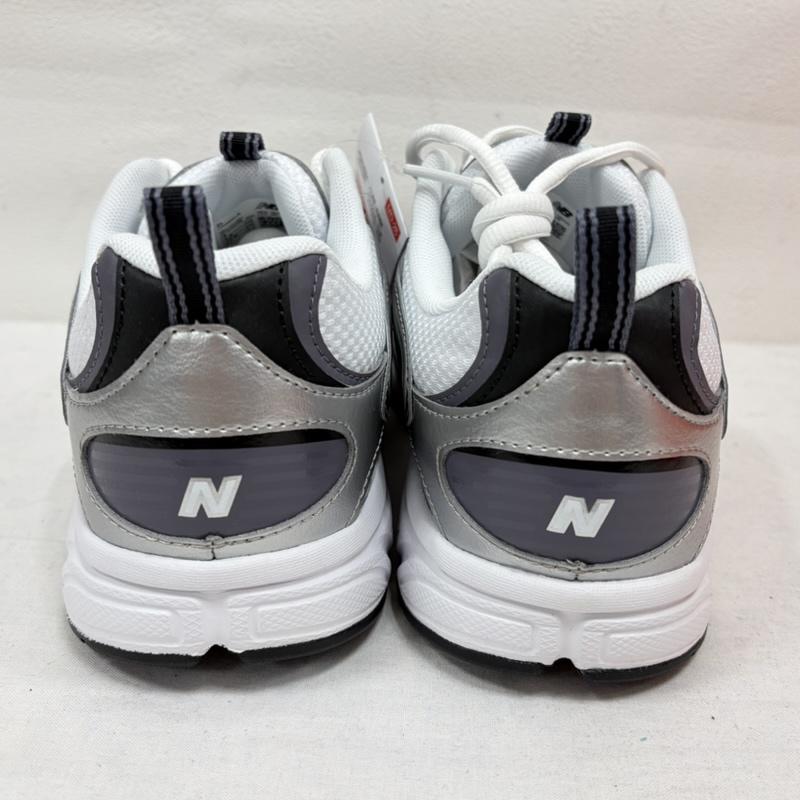 ニューバランス New Balance スニーカー スニーカー U4086LR ローカット スポーツ ランニング シューズ ローカット スニーカー ロゴ メッシュ メタリック 27.0cm ロゴ、文字 白 / ホワイト / white X 灰 / グレー / gray X 銀 / シルバー / silver color メンズ USED 古着 中古 50163738