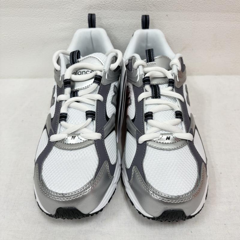 ニューバランス New Balance スニーカー スニーカー U4086LR ローカット スポーツ ランニング シューズ ローカット スニーカー ロゴ メッシュ メタリック 26.5cm ロゴ、文字 白 / ホワイト / white X 灰 / グレー / gray X 銀 / シルバー / silver color メンズ USED 古着 中古 50163739