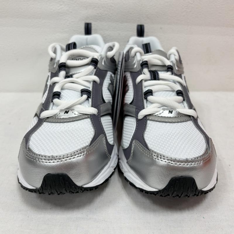 ニューバランス New Balance スニーカー スニーカー U4086LR ローカット スポーツ ランニング シューズ ローカット スニーカー ロゴ メッシュ メタリック 26.5cm ロゴ、文字 白 / ホワイト / white X 灰 / グレー / gray X 銀 / シルバー / silver color メンズ USED 古着 中古 50163739