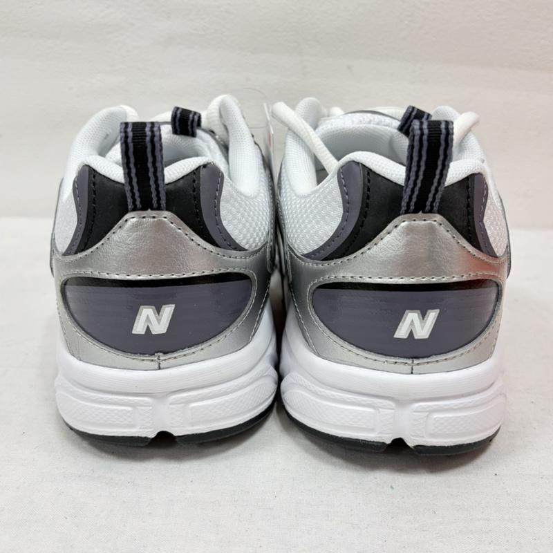 ニューバランス New Balance スニーカー スニーカー U4086LR ローカット スポーツ ランニング シューズ ローカット スニーカー ロゴ メッシュ メタリック 26.5cm ロゴ、文字 白 / ホワイト / white X 灰 / グレー / gray X 銀 / シルバー / silver color メンズ USED 古着 中古 50163739