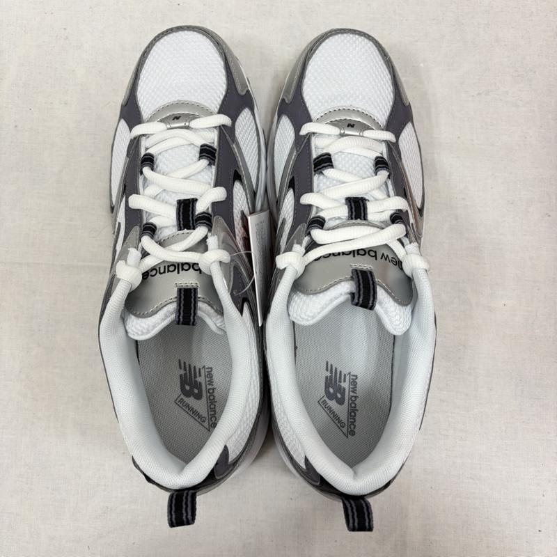 ニューバランス New Balance スニーカー スニーカー U4086LR ローカット スポーツ ランニング シューズ ローカット スニーカー ロゴ メッシュ メタリック 26.5cm ロゴ、文字 白 / ホワイト / white X 灰 / グレー / gray X 銀 / シルバー / silver color メンズ USED 古着 中古 50163739