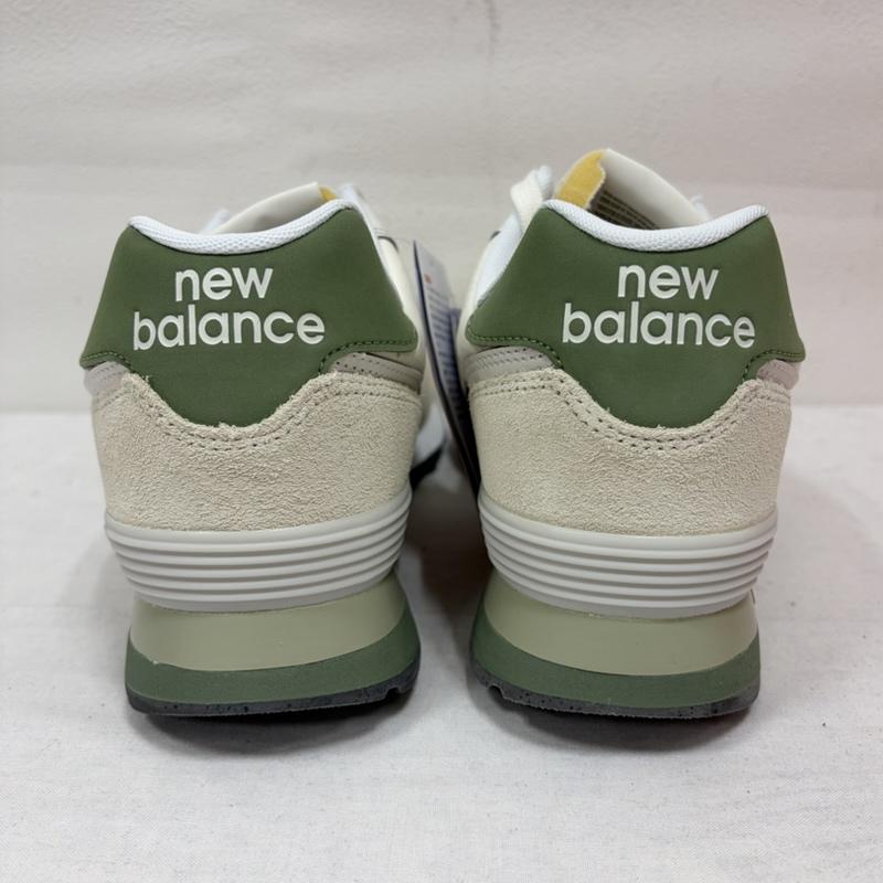 ニューバランス New Balance スニーカー スニーカー U5742KF スウェード メッシュ スニーカー クラシック ロゴ 28.0cm ロゴ、文字 アイボリー / アイボリー / X カーキ / カーキ / khaki メンズ USED 古着 中古 50163741