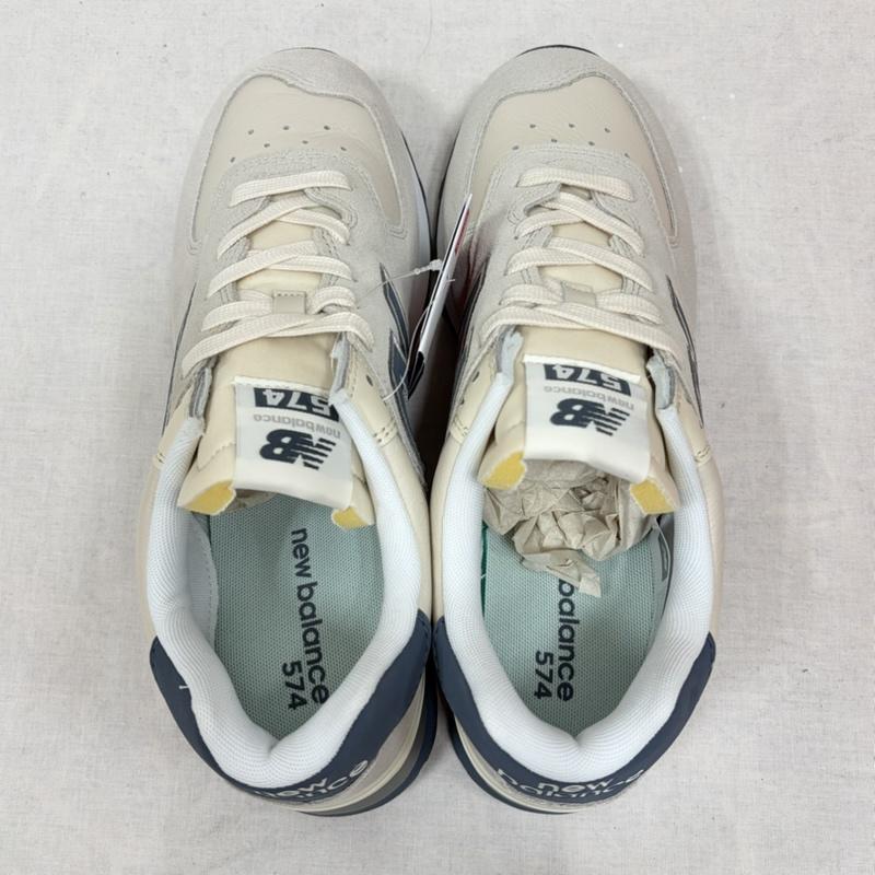 ニューバランス New Balance スニーカー スニーカー U57481N スウェード メッシュ スニーカー クラシック ロゴ 28.0cm ロゴ、文字 灰 / グレー / gray X 紺 / ネイビー / navy メンズ USED 古着 中古 50163743