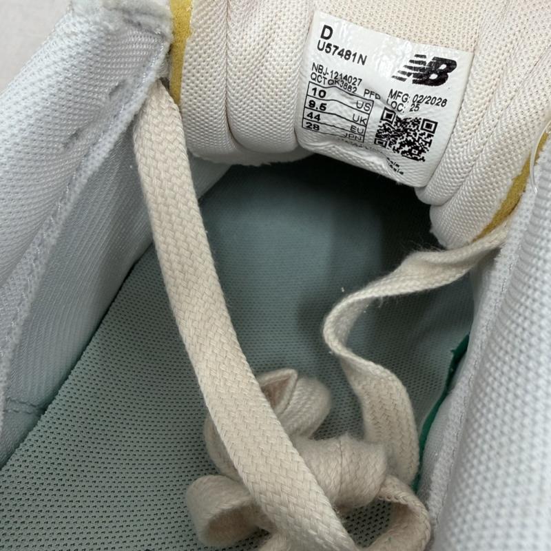 ニューバランス New Balance スニーカー スニーカー U57481N スウェード メッシュ スニーカー クラシック ロゴ 28.0cm ロゴ、文字 灰 / グレー / gray X 紺 / ネイビー / navy メンズ USED 古着 中古 50163743