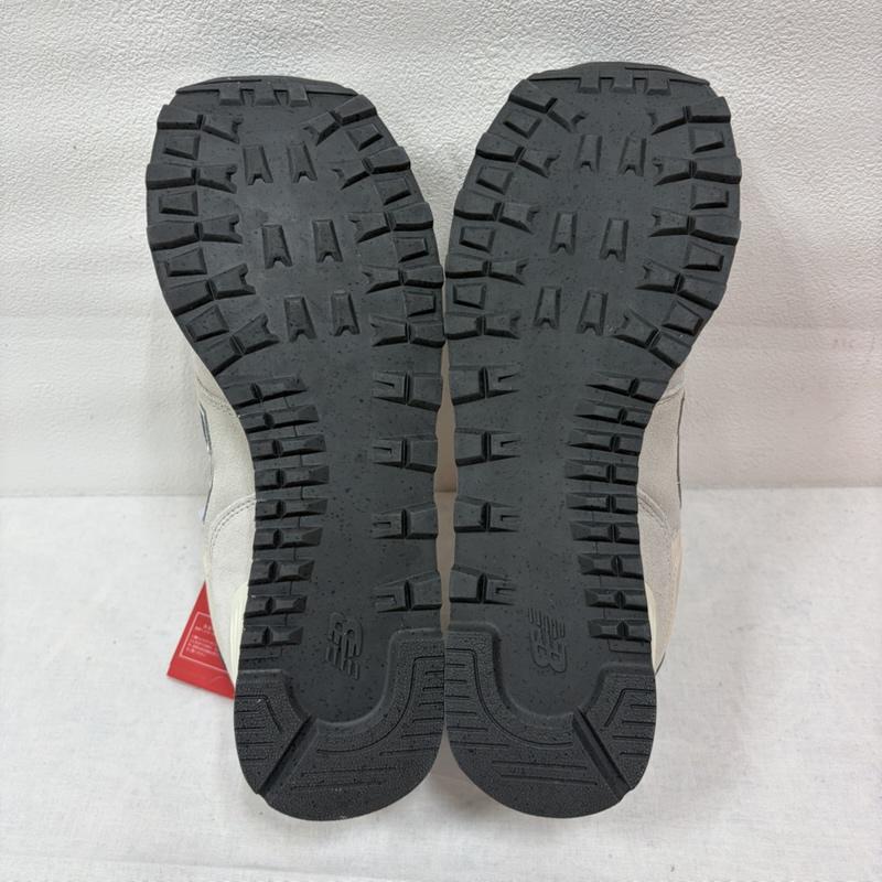 ニューバランス New Balance スニーカー スニーカー U57481N スウェード メッシュ スニーカー クラシック ロゴ 28.0cm ロゴ、文字 灰 / グレー / gray X 紺 / ネイビー / navy メンズ USED 古着 中古 50163743